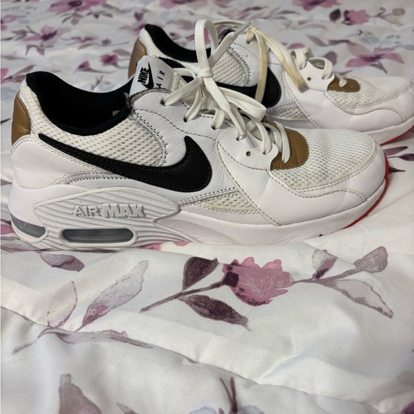 Nike Shoes - Nike Women's Air Max Sneakers in White, Black, and Gold